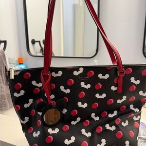 Kate Spade Black and Red Mickey Mouse Tote